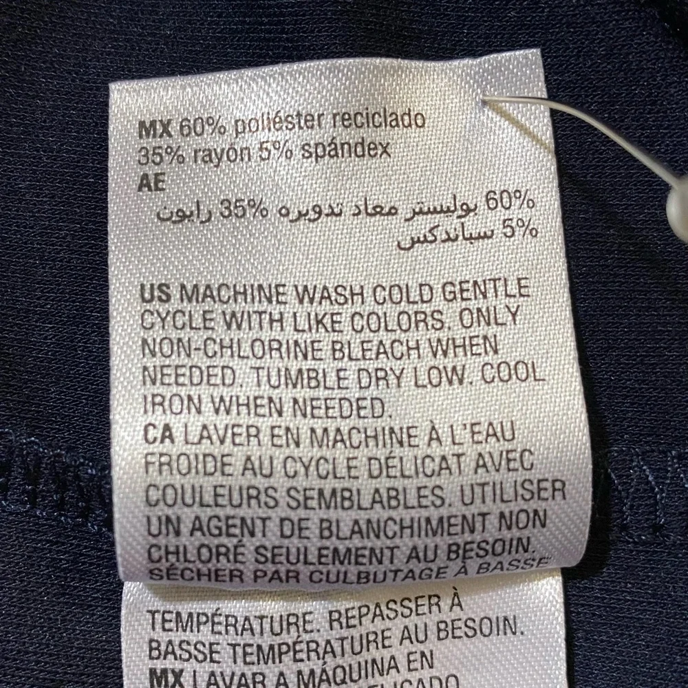 Women’s Alfani Stretch Long-sleeve Blue Shirt Size Medium - Picture 6 of 6